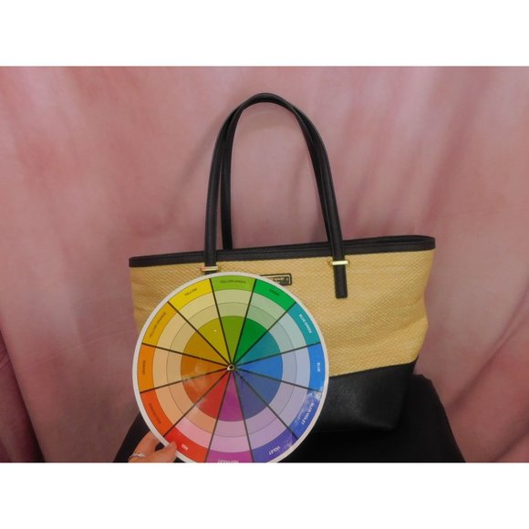 Kate Spade New York Cedar Street Straw Harmony Tote Shoulder Handbag Purse - Picture 2 of 12